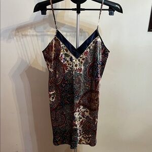 NWOT Sleep Solutions Floral Paisley Slip Dress
